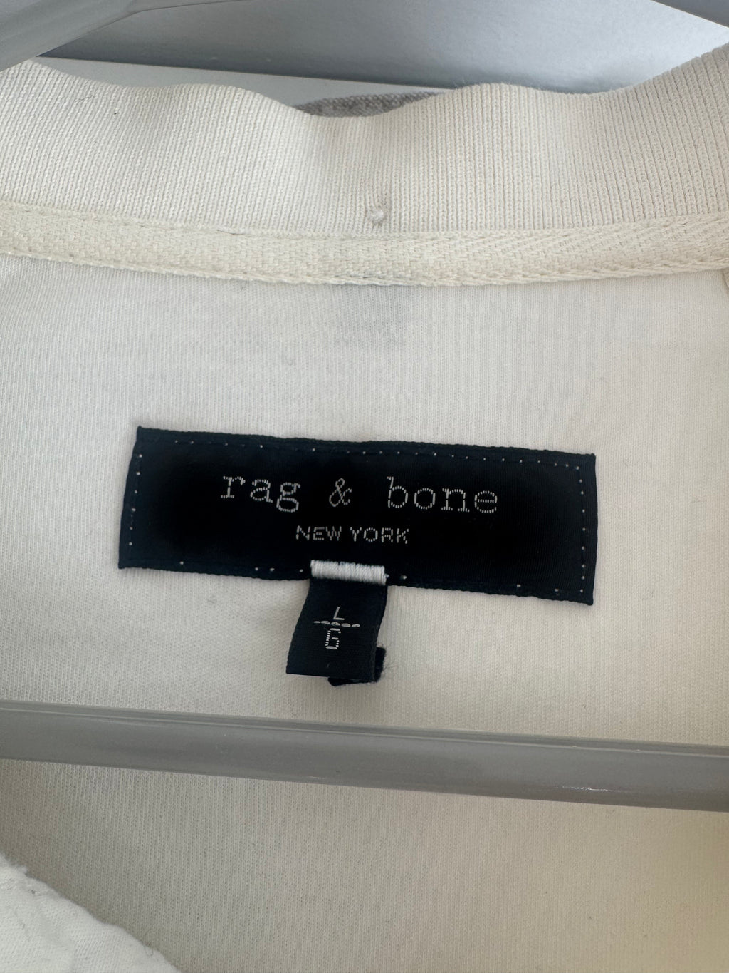 Rag and Bone Cream Polo Short-Sleeve T-Shirt