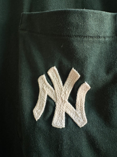 Aimé Leon Dore x MLB New York Yankees Pocket Tee — Forest Green